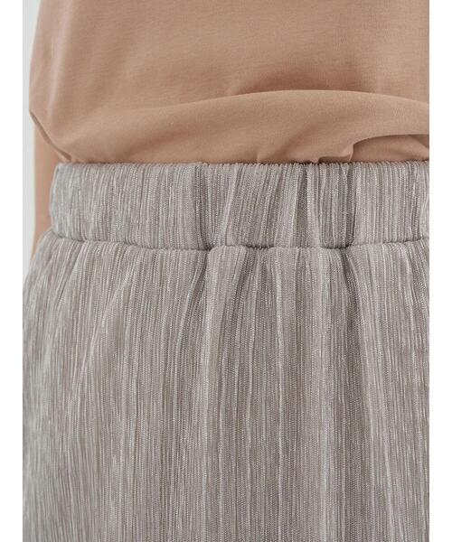 earth music&ecology（アースミュージックアンドエコロジー）の「ランダムプリーツシアーラメスカート ＊（スカート・レディース・オレンジ/ブラック/ライトピンク/シルバー・FREE）」の20枚目の写真