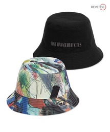 【LMC】ARTWORKS PAINTING REVERSIBLE BUCKET HAT / エルエムシー アートワーク ペインティング 総柄 リバーシブル バケットハット