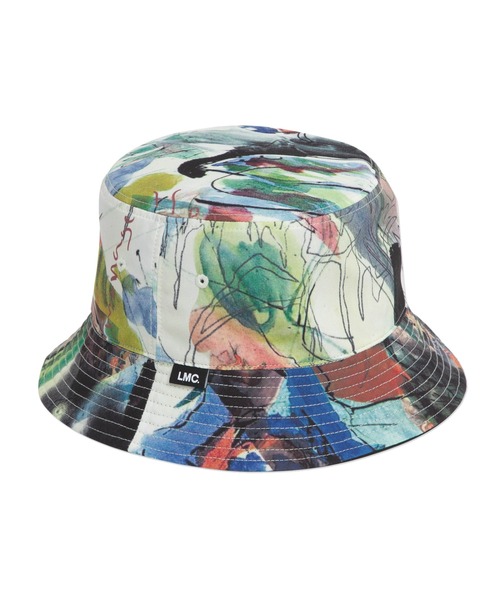 LMCの「【LMC】ARTWORKS PAINTING REVERSIBLE BUCKET HAT / エルエムシー アートワーク ペインティング 総柄 リバーシブル バケットハット(ハット・メンズ・ブラック・FREE)」の10枚目の写真