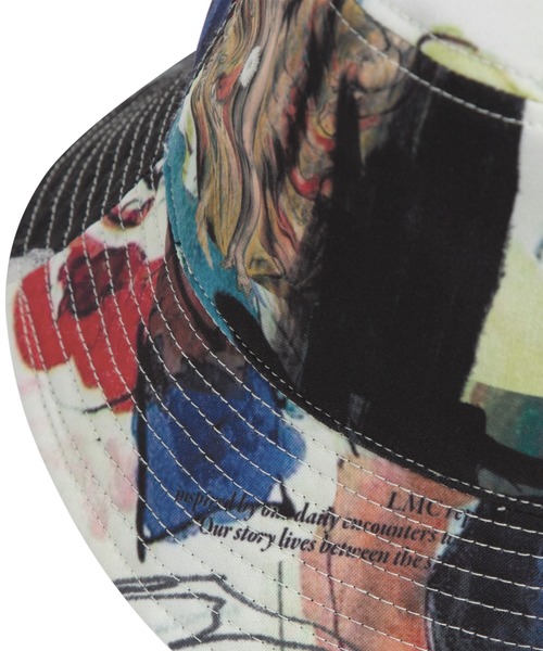 LMCの「【LMC】ARTWORKS PAINTING REVERSIBLE BUCKET HAT / エルエムシー アートワーク ペインティング 総柄 リバーシブル バケットハット(ハット・メンズ・ブラック・FREE)」の11枚目の写真