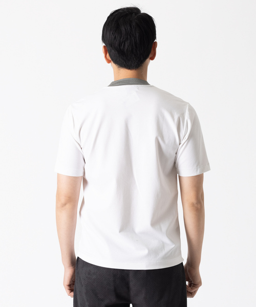DESIGNWORKS（デザインワークス）の「ポンチストレッチ 半袖Tシャツ（Tシャツ/カットソー・メンズ・ホワイト・46/48/50）」の5枚目の写真