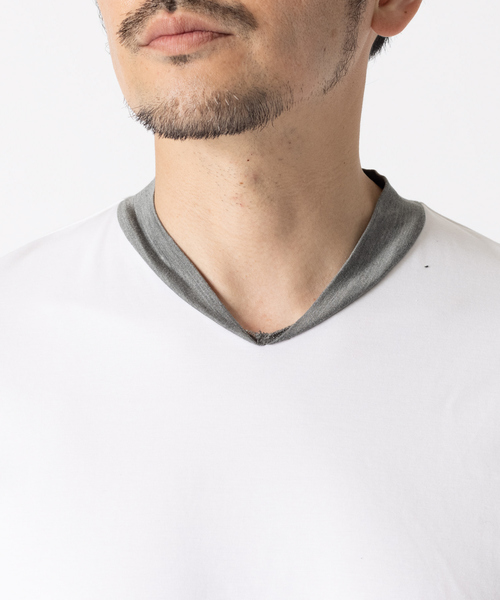 DESIGNWORKS（デザインワークス）の「ポンチストレッチ 半袖Tシャツ（Tシャツ/カットソー・メンズ・ホワイト・46/48/50）」の8枚目の写真