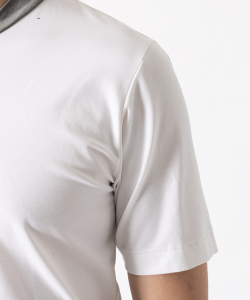 DESIGNWORKS（デザインワークス）の「ポンチストレッチ 半袖Tシャツ（Tシャツ/カットソー・メンズ・ホワイト・46/48/50）」の9枚目の写真