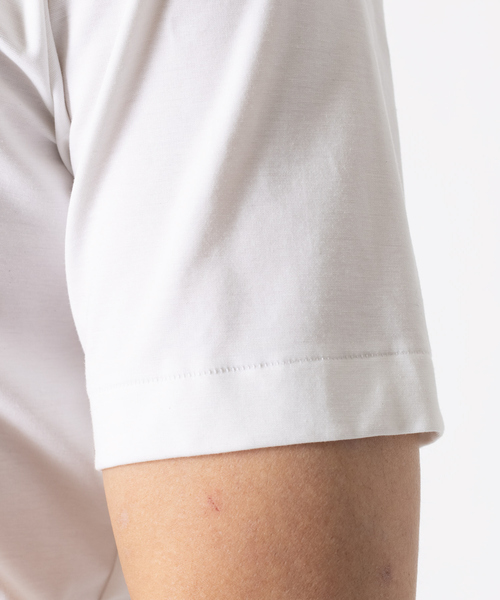 DESIGNWORKS（デザインワークス）の「ポンチストレッチ 半袖Tシャツ（Tシャツ/カットソー・メンズ・ホワイト・46/48/50）」の10枚目の写真