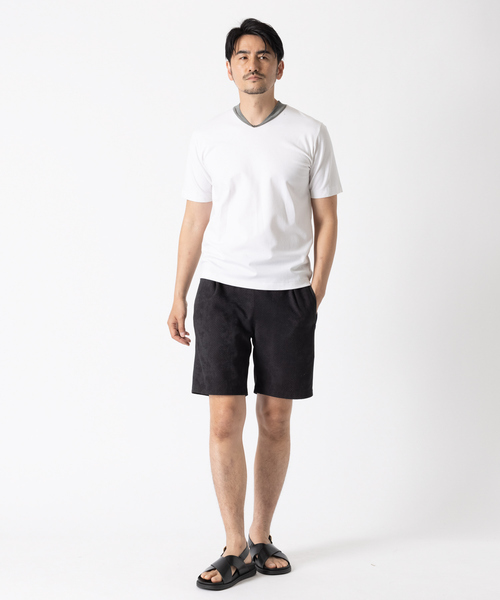 DESIGNWORKS（デザインワークス）の「ポンチストレッチ 半袖Tシャツ（Tシャツ/カットソー・メンズ・ホワイト・46/48/50）」の13枚目の写真