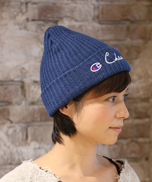 Champion(チャンピオン)の「Champion Knit Cap(ニットキャップ/ビーニー・メンズ・ホワイト/ブラック/ブルー/レッド/グレー・FREE)」の5枚目の写真