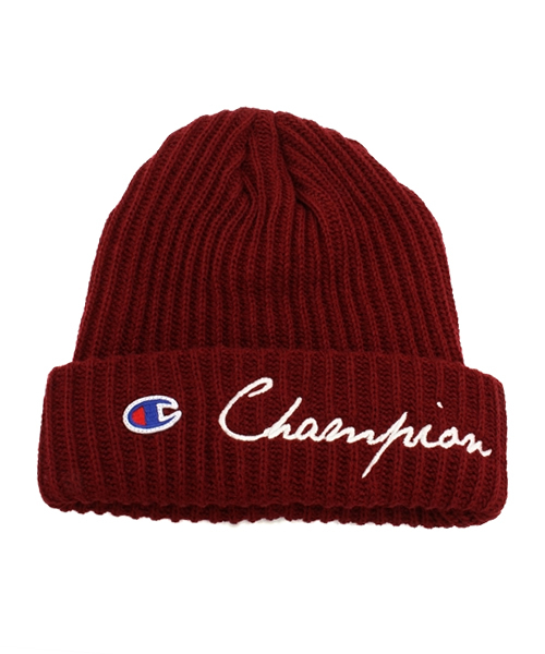 Champion(チャンピオン)の「Champion Knit Cap(ニットキャップ/ビーニー・メンズ・ホワイト/ブラック/ブルー/レッド/グレー・FREE)」の8枚目の写真
