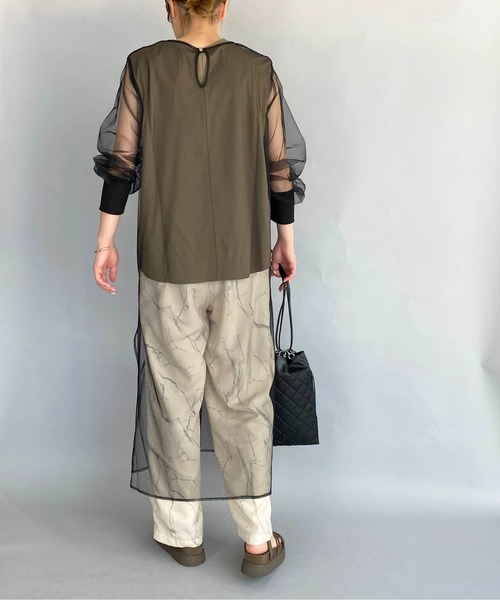LUGIVA（ルギヴァ）の「チュール×カットセットワンピース（ワンピース・レディース・ブラック・M）」の20枚目の写真