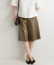 フェイクレザーハーフパンツ◆
