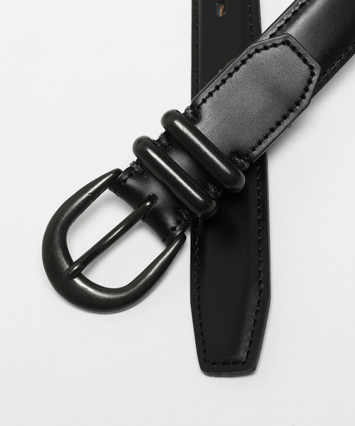 VANQUISH（ヴァンキッシュ）の「DOUBLE LOOP BELT ～JAPAN MADE～（ベルト・メンズ・ブラック/ブラック系その他・FREE）」の6枚目の写真
