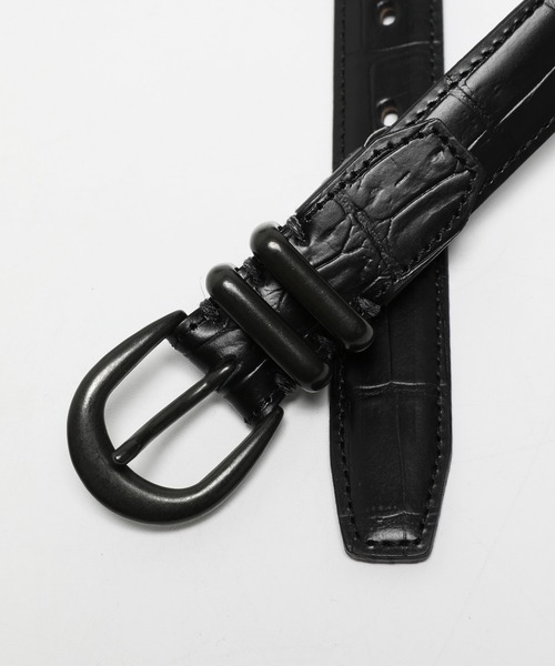 VANQUISH（ヴァンキッシュ）の「DOUBLE LOOP BELT ～JAPAN MADE～（ベルト・メンズ・ブラック/ブラック系その他・FREE）」の10枚目の写真