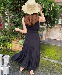 INGNI | サイドリボン楊柳ノースリ／ワンピース(ワンピース)