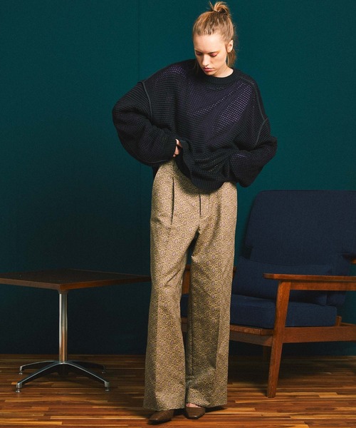 MAISON SPECIAL（メゾンスペシャル）の「《ユニセックスアイテム》ALBINI/アルビニ ヴィヴィッドカラースムースプライムオーバークルーネックロングスリーブTシャツ 【MAISON SPECIAL/メゾンスペシャル】（Tシャツ/カットソー・メンズ・ブラック/パープル/オフホワイト/ピンク/ブルー/グリーン・44/46/48）」の17枚目の写真