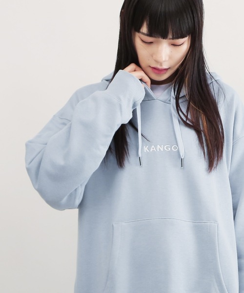 KANGOL(カンゴール)の「KANGOL / カンゴール 別注 コラボ オーバーサイズ 裏毛 プルオーバー パーカー(パーカー・メンズ・ブルー系その他/ベージュ系その他/ホワイト系その他2/ブラック系その他2/ベージュ系その他2/ホワイト/ブルー/ブラック系その他/ホワイト系その他/ホワイト系その他3/ブラック系その他3/ブルー系その他2/ブラック/ベージュ・LARGE/SMALL/X-LARGE/MEDIUM)」の12枚目の写真