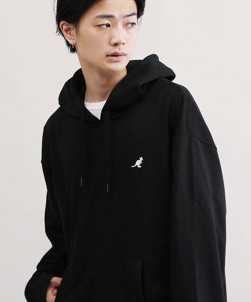 KANGOL(カンゴール)の「KANGOL / カンゴール 別注 コラボ オーバーサイズ 裏毛 プルオーバー パーカー(パーカー・メンズ・ブルー系その他/ベージュ系その他/ホワイト系その他2/ブラック系その他2/ベージュ系その他2/ホワイト/ブルー/ブラック系その他/ホワイト系その他/ホワイト系その他3/ブラック系その他3/ブルー系その他2/ブラック/ベージュ・LARGE/SMALL/X-LARGE/MEDIUM)」の7枚目の写真