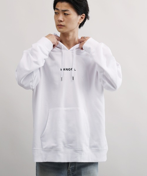 KANGOL(カンゴール)の「KANGOL / カンゴール 別注 コラボ オーバーサイズ 裏毛 プルオーバー パーカー(パーカー・メンズ・ブルー系その他/ベージュ系その他/ホワイト系その他2/ブラック系その他2/ベージュ系その他2/ホワイト/ブルー/ブラック系その他/ホワイト系その他/ホワイト系その他3/ブラック系その他3/ブルー系その他2/ブラック/ベージュ・LARGE/SMALL/X-LARGE/MEDIUM)」の15枚目の写真