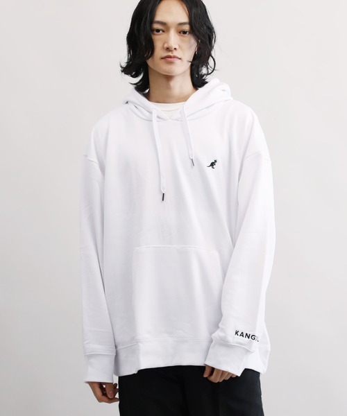 KANGOL(カンゴール)の「KANGOL / カンゴール 別注 コラボ オーバーサイズ 裏毛 プルオーバー パーカー(パーカー・メンズ・ブルー系その他/ベージュ系その他/ホワイト系その他2/ブラック系その他2/ベージュ系その他2/ホワイト/ブルー/ブラック系その他/ホワイト系その他/ホワイト系その他3/ブラック系その他3/ブルー系その他2/ブラック/ベージュ・LARGE/SMALL/X-LARGE/MEDIUM)」の19枚目の写真