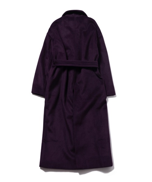 LAYMEE（レイミー）の「Wide wool coat / ワイドウールコート（その他アウター・レディース・ブラック/パープル/モカ・FREE）」の4枚目の写真