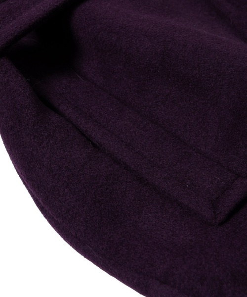 LAYMEE（レイミー）の「Wide wool coat / ワイドウールコート（その他アウター・レディース・ブラック/パープル/モカ・FREE）」の5枚目の写真