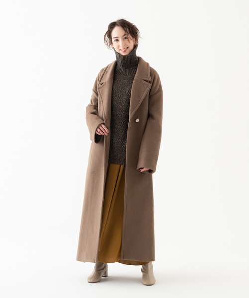 LAYMEE（レイミー）の「Wide wool coat / ワイドウールコート（その他アウター・レディース・ブラック/パープル/モカ・FREE）」の13枚目の写真