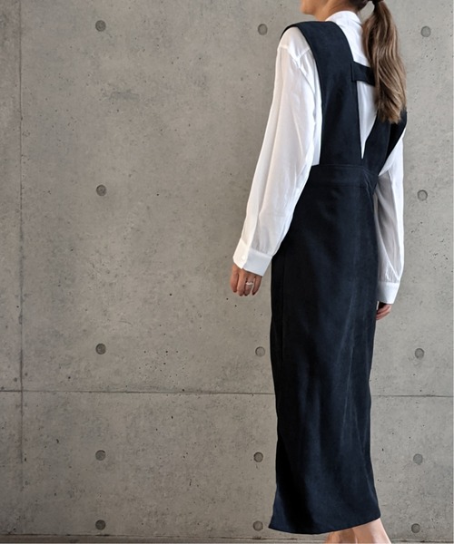 Per sist ence（パーシエンス）の「Per sist ence/パーシエンス　起毛ツイル ジャンパースカート（ジャンパースカート・レディース・ブラック/ブラウン/アイボリー・FREE）」の8枚目の写真