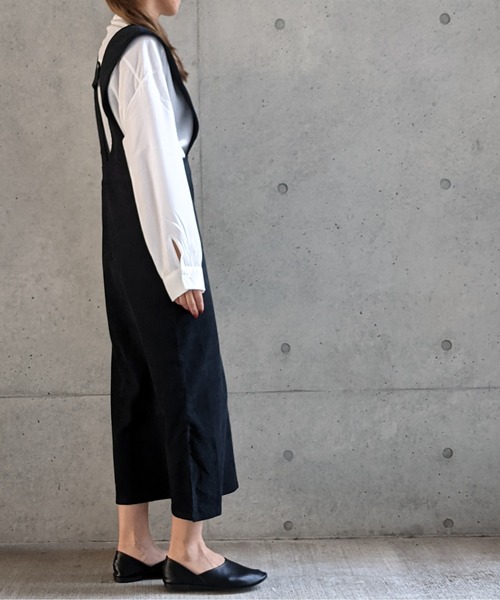 Per sist ence（パーシエンス）の「Per sist ence/パーシエンス　起毛ツイル ジャンパースカート（ジャンパースカート・レディース・ブラック/ブラウン/アイボリー・FREE）」の5枚目の写真