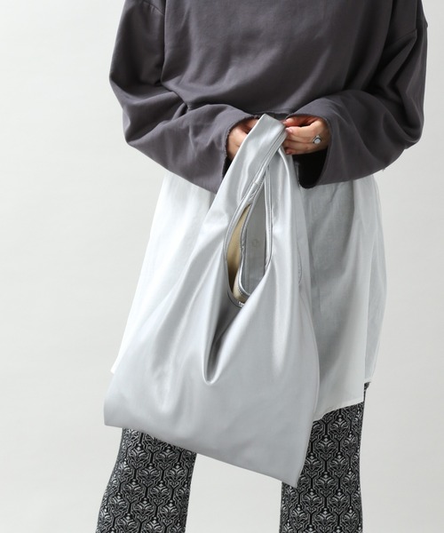 RAGEBLUE(レイジブルー)の「レザータッチトートBAG/215157(トートバッグ・メンズ・ダークブラウン/ダークグレー/ブラック/ベージュ/ブラック系その他/ダークグリーン・FREE)」の3枚目の写真