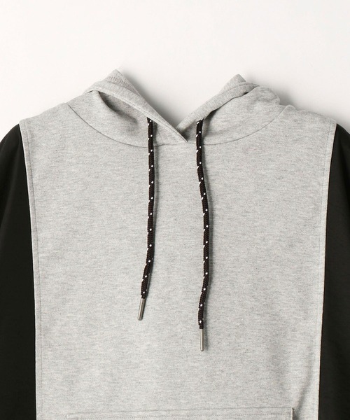 179/WG(イチナナキュウダブルジー)の「ドッキングフードプルオーバー(パーカー・レディース・グレー/オフホワイト/グリーン・FREE)」の14枚目の写真