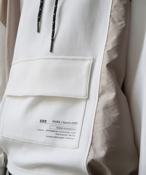 179/WG(イチナナキュウダブルジー)の「ドッキングフードプルオーバー(パーカー・レディース・グレー/オフホワイト/グリーン・FREE)」の18枚目の写真