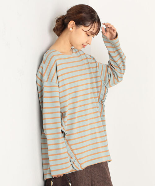 fredy repit(フレディレピ)の「OEバスクボーダー フリルBigTシャツ(Tシャツ/カットソー・レディース・ホワイト系その他4/ブラック系その他3/ブルー系その他3/レッド系その他3・38)」の18枚目の写真