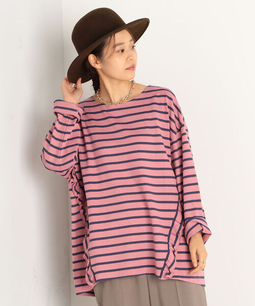 fredy repit(フレディレピ)の「OEバスクボーダー フリルBigTシャツ(Tシャツ/カットソー・レディース・ホワイト系その他4/ブラック系その他3/ブルー系その他3/レッド系その他3・38)」の11枚目の写真