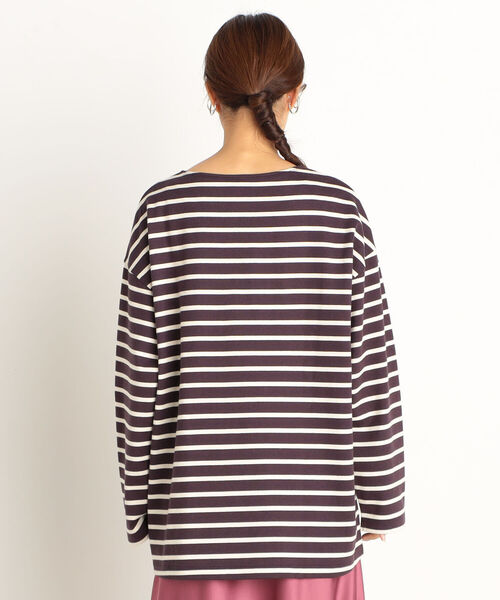 fredy repit(フレディレピ)の「OEバスクボーダー フリルBigTシャツ(Tシャツ/カットソー・レディース・ホワイト系その他4/ブラック系その他3/ブルー系その他3/レッド系その他3・38)」の12枚目の写真