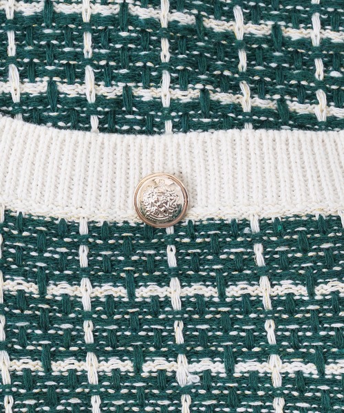 WC(ダブル シー)の「カラーツイードビッグカーディガン(カーディガン/ボレロ・レディース・ピンク/グリーン・FREE)」の9枚目の写真