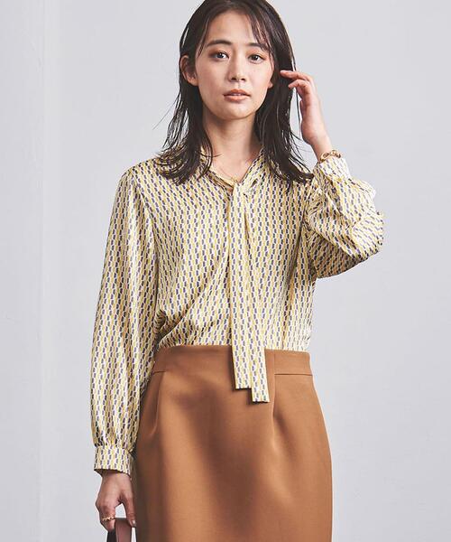 UNITED ARROWS(ユナイテッドアローズ)の「<UNITED ARROWS>BK/STN プリント ボウタイ ブラウス B(シャツ/ブラウス・レディース・オフホワイト/その他5/その他7・38/36)」の3枚目の写真