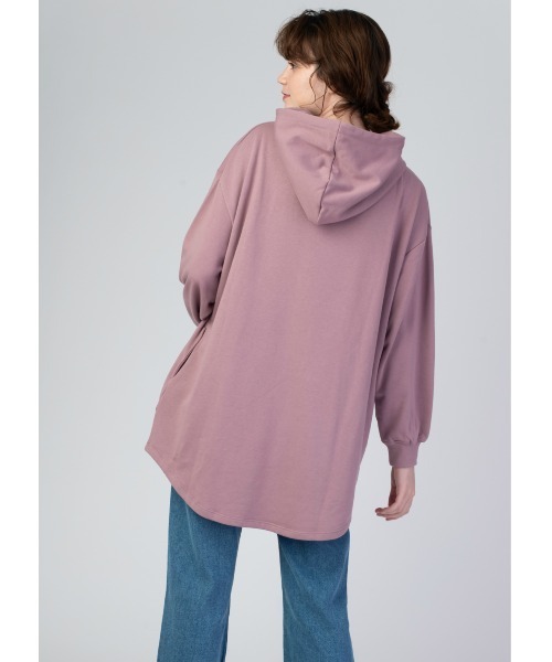Design Tshirts Store graniph（デザイン　ティーシャツ　ストア　グラニフ）の「スヌーピーとルーシー(ピーナッツ)｜オーバーサイズパーカー（パーカー・レディース・ピンク・FREE）」の7枚目の写真