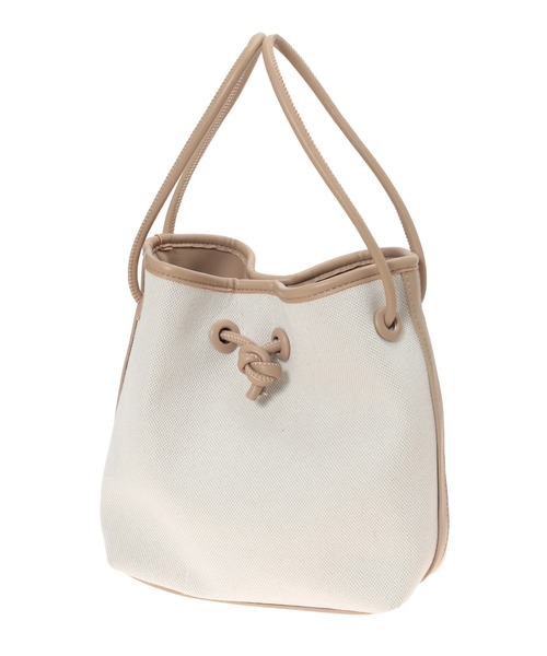 fifth（フィフス）の「パイピング切り替え巾着バッグ（ハンドバッグ・レディース・ライトベージュ/ブラウン/ブラック・MEDIUM）」の9枚目の写真