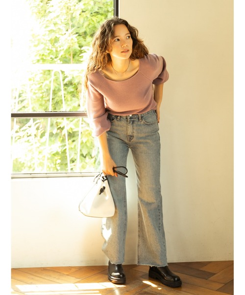 fifth（フィフス）の「パイピング切り替え巾着バッグ（ハンドバッグ・レディース・ライトベージュ/ブラウン/ブラック・MEDIUM）」の16枚目の写真