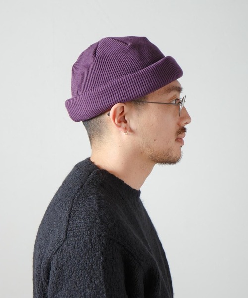 RACAL（ラカル）の「【Racal】Roll Knit Cap RL-18-935（ニットキャップ/ビーニー・メンズ・ブラック/ベージュ/グレー/ネイビー/チャコールグレー/オレンジ/オリーブ/アイボリー/サックスブルー/ブルー/Mustard/レッド/ブラウン/グリーン/パープル/ライトベージュ/ライトグレー/ゴールド/グレイッシュベージュ・FREE）」の15枚目の写真
