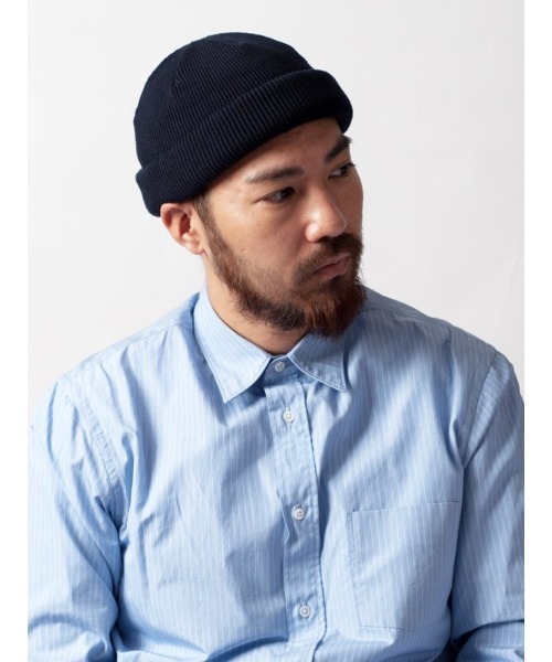 RACAL（ラカル）の「【Racal】Roll Knit Cap RL-18-935（ニットキャップ/ビーニー・メンズ・ブラック/ベージュ/グレー/ネイビー/チャコールグレー/オレンジ/オリーブ/アイボリー/サックスブルー/ブルー/Mustard/レッド/ブラウン/グリーン/パープル/ライトベージュ/ライトグレー/ゴールド/グレイッシュベージュ・FREE）」の12枚目の写真