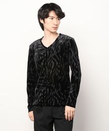 TORNADO MART | TORNADO MART∴ゼブラプリントベロア長袖カットソー(Tシャツ/カットソー)