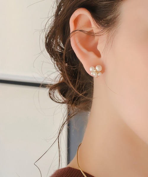 Phoebe（フィービィー）の「【痛くないシリーズ/金属アレルギー対応】ファンシーパールライトフィットイヤリング/大ぶり（イヤリング・レディース・その他1/その他2・FREE）」の13枚目の写真