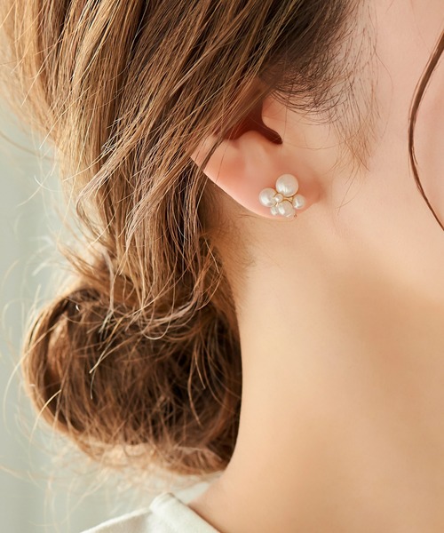 Phoebe（フィービィー）の「【痛くないシリーズ/金属アレルギー対応】ファンシーパールライトフィットイヤリング/大ぶり（イヤリング・レディース・その他1/その他2・FREE）」の12枚目の写真
