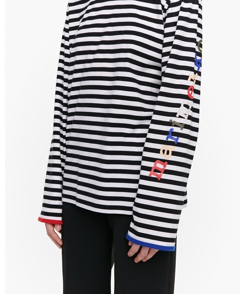 marimekko（マリメッコ）の「【kioski】 Logo Tasaraita / Taakse（Tシャツ/カットソー・レディース・ブラック系その他・SMALL/MEDIUM/X-SMALL/LARGE）」の7枚目の写真