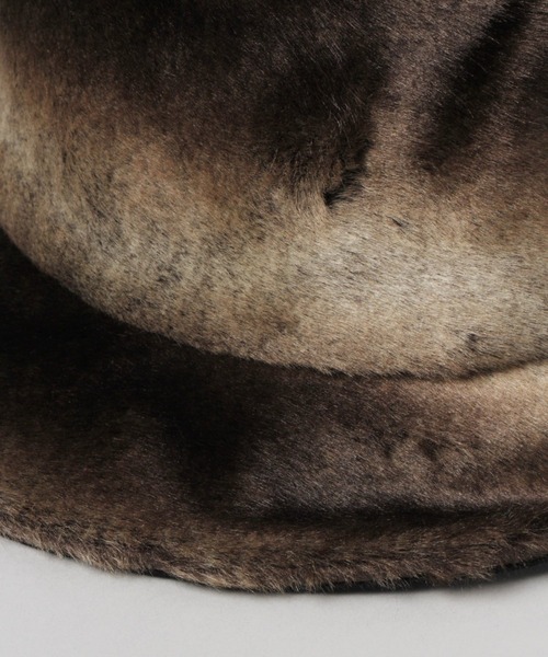 HARE（ハレ）の「ファーバケットハット(HARE)（ハット・メンズ・ブラック/チャコールグレー/グレー系その他・FREE）」の6枚目の写真