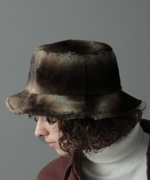 HARE（ハレ）の「ファーバケットハット(HARE)（ハット・メンズ・ブラック/チャコールグレー/グレー系その他・FREE）」の17枚目の写真