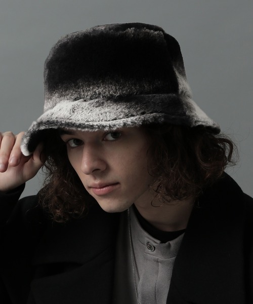 HARE（ハレ）の「ファーバケットハット(HARE)（ハット・メンズ・ブラック/チャコールグレー/グレー系その他・FREE）」の18枚目の写真