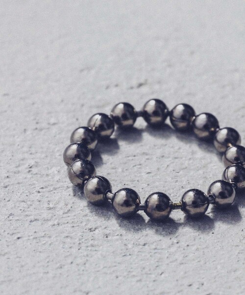 and cloud(アンドクラウド)の「Ball Chain Ring(リング・レディース・ブラック/シルバー/イエローゴールド・M/L/S)」の6枚目の写真