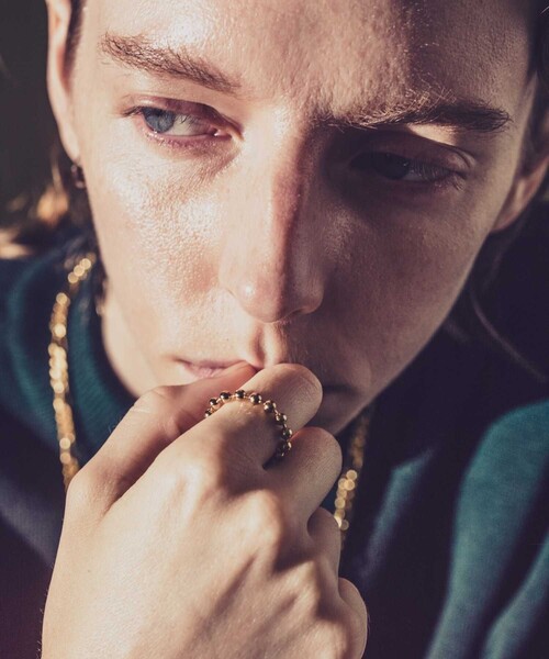 and cloud(アンドクラウド)の「Ball Chain Ring(リング・レディース・ブラック/シルバー/イエローゴールド・M/L/S)」の9枚目の写真