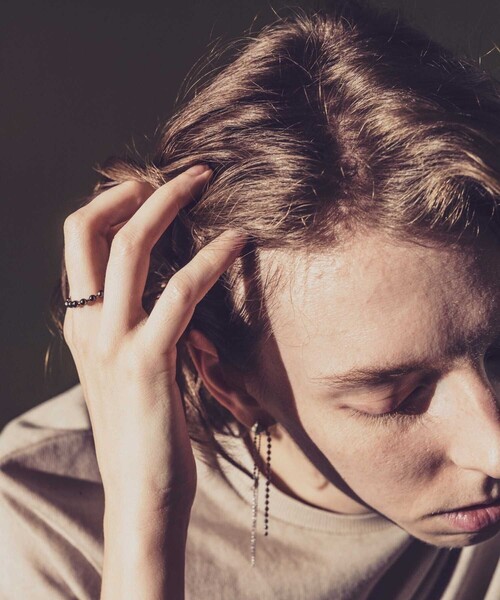 and cloud(アンドクラウド)の「Ball Chain Ring(リング・レディース・ブラック/シルバー/イエローゴールド・M/L/S)」の12枚目の写真