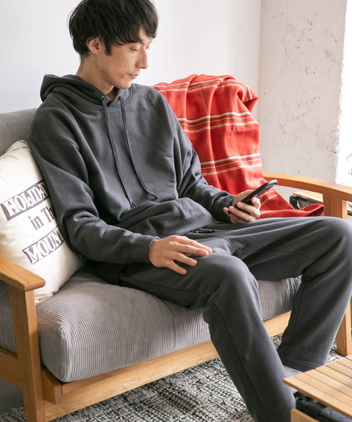 EKAL（エカル）の「EKAL　コハニングスウェットフーディー（パーカー・メンズ・チャコールグレー/ベージュ・SMALL/MEDIUM/LARGE）」の19枚目の写真